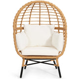 Rattan Egg Chair for Children, Indoor Wicker Kids Egg Chair, Outdoor Patio Rattan Egg Chair