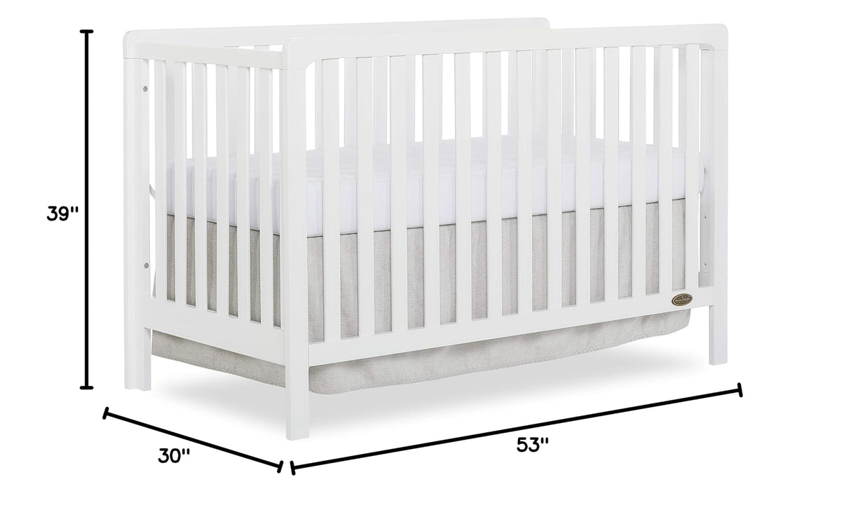 Ridgefield 5-in-1 Convertible Crib in White, Greenguard Gold Certified