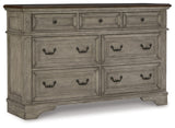Signature Design by Ashley Londenbay Classic Farmhouse 7 Drawer Dresser, Brown & Gray