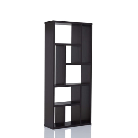 Zevv Modern 9 Open Shelves Vertically/Horizontally Display Shelf, Cappuccino