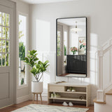 60x36 Black Metal Frame Bathroom Mirror - Wall Mounted Rectangle Vanity Mirror