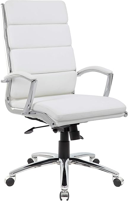 CaressoftPlus Executive Chair, Traditional, Metal Chrome Finish