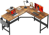 L-Shaped Computer Desk 59 inches x 59 inches, Composite Wood and Metal