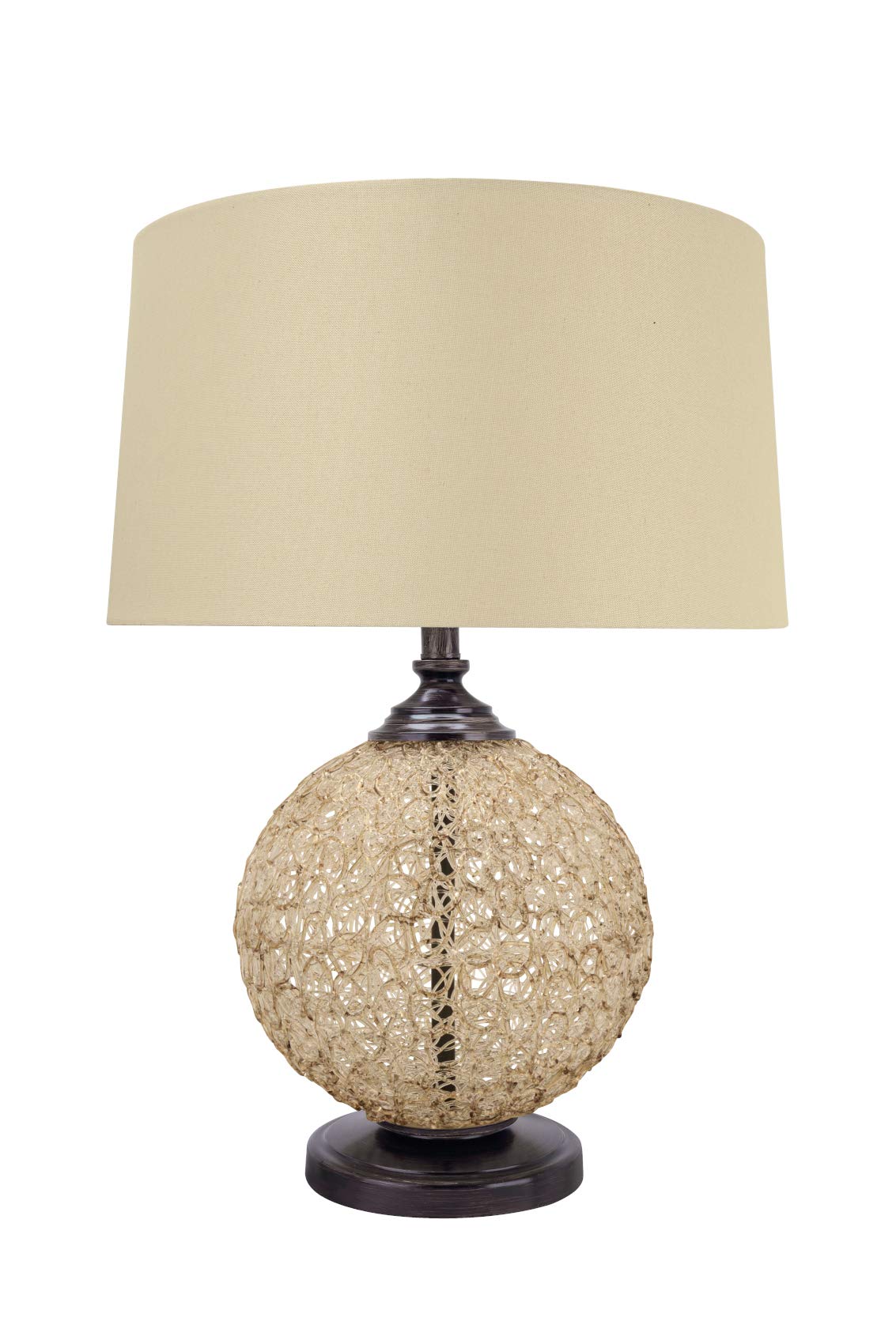 40165-11, 27" High Transitional Metal & Plastic Bronze with Hardback Empire Shade