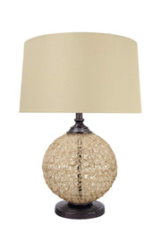 40165-11, 27" High Transitional Metal & Plastic Bronze with Hardback Empire Shade