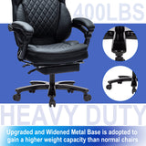 Big and Tall Home Office Desk Chairs for 400lb Heavy People, Ergonomic Reclining Chair