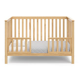 4-in-1 Convertible Crib (Natural) - Converts to Daybed, Toddler Bed, and Full-Size Bed,