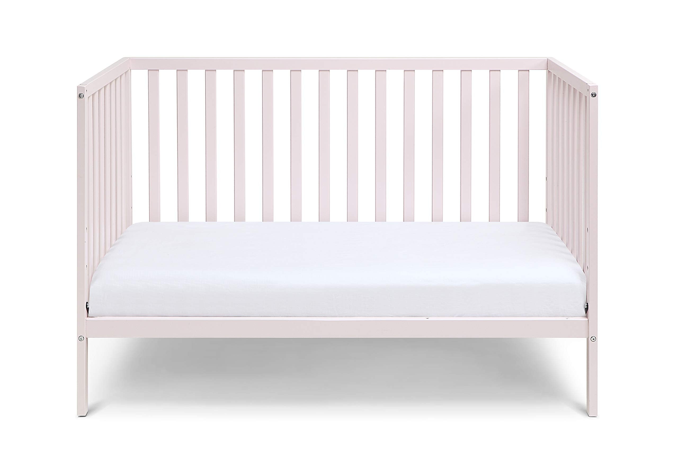3 in 1 Convertible Crib, Pastel Pink