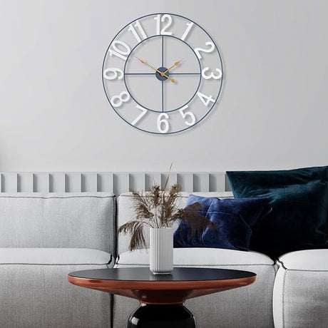 Large Wall Clock for Living Room Decor - Wall Clock for Kitchen - 24 inch (60 CM) Wall Clock Decorative