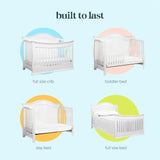 DaVinci Meadow 4-in-1 Convertible Crib in White, Greenguard Gold Certified