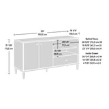 Willow Place 60" Entertainment Credenza, L: 19.29" x W: 59.06" x H: 31.18", Pacific Maple