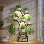 Plant Stand Indoor with Grow Light, 8 Tiered Plant Shelf Indoor for Multiple Plant