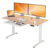 Standing Desk with Drawers, 55 x 24 Inch Adjustable Height Stand Up Desk