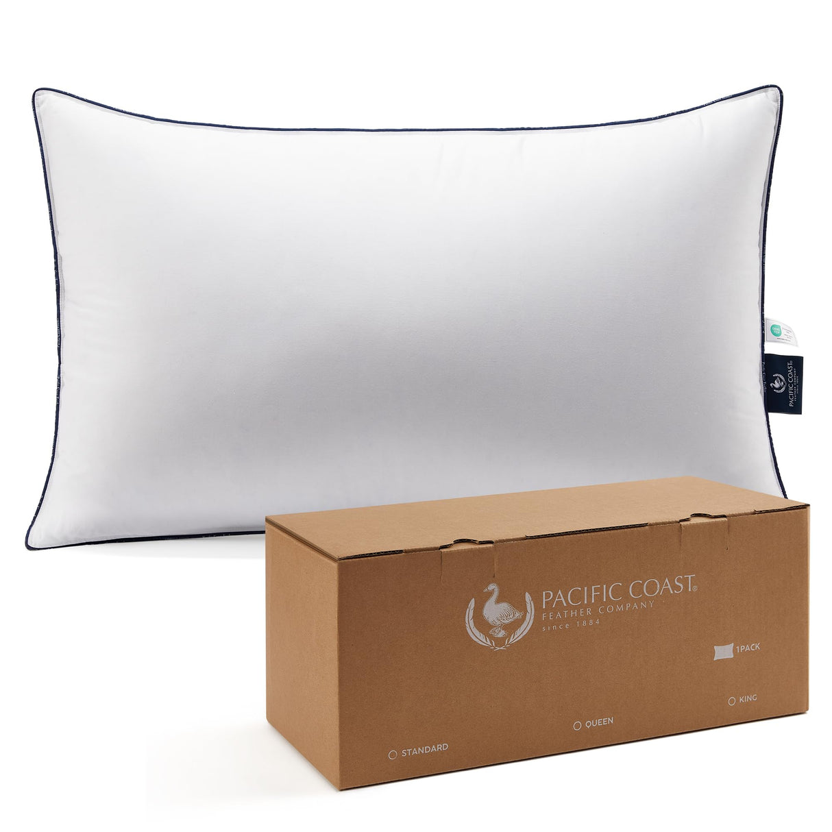 Bed Pillow, Hotel Collection Goose Feather and Down Pillow for Sleeping