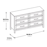 Stonebrook 6-Drawer Horizontal Dresser