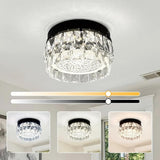 Light, Crystal Ceiling Light LED Chandelier for Bedroom Flush Mount Light Fixture Hallway