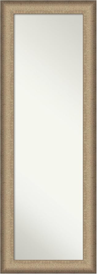 Door Wall Mirror, Full Length Mirror (55.5 x 21.5 in.), Ballroom Bronze Full Body Mirror and