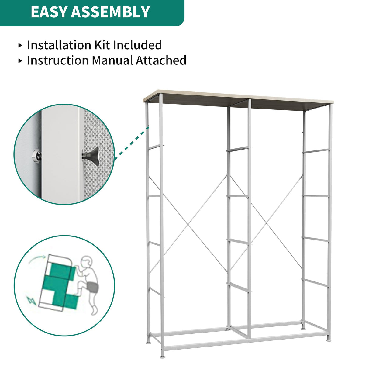 10 Drawer Dresser - Fabric Storage Tower, Organizer Unit for Bedroom, Living Room,