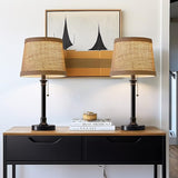 19.5" Small Table Lamp for Bedroom - Bedside Lamps for Nightstand