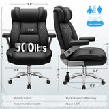 500LBS Big and Tall Office Chair with Adjustable Lumbar Support