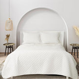 Luxury Velvet Queen Quilt Set, Ultra Soft Lightweight Velvet Comforter Set