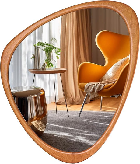 Asymmetrical Mirror, Irregular Mirror Full Length, Boho Wall Mirrors Decorative for Bedroom