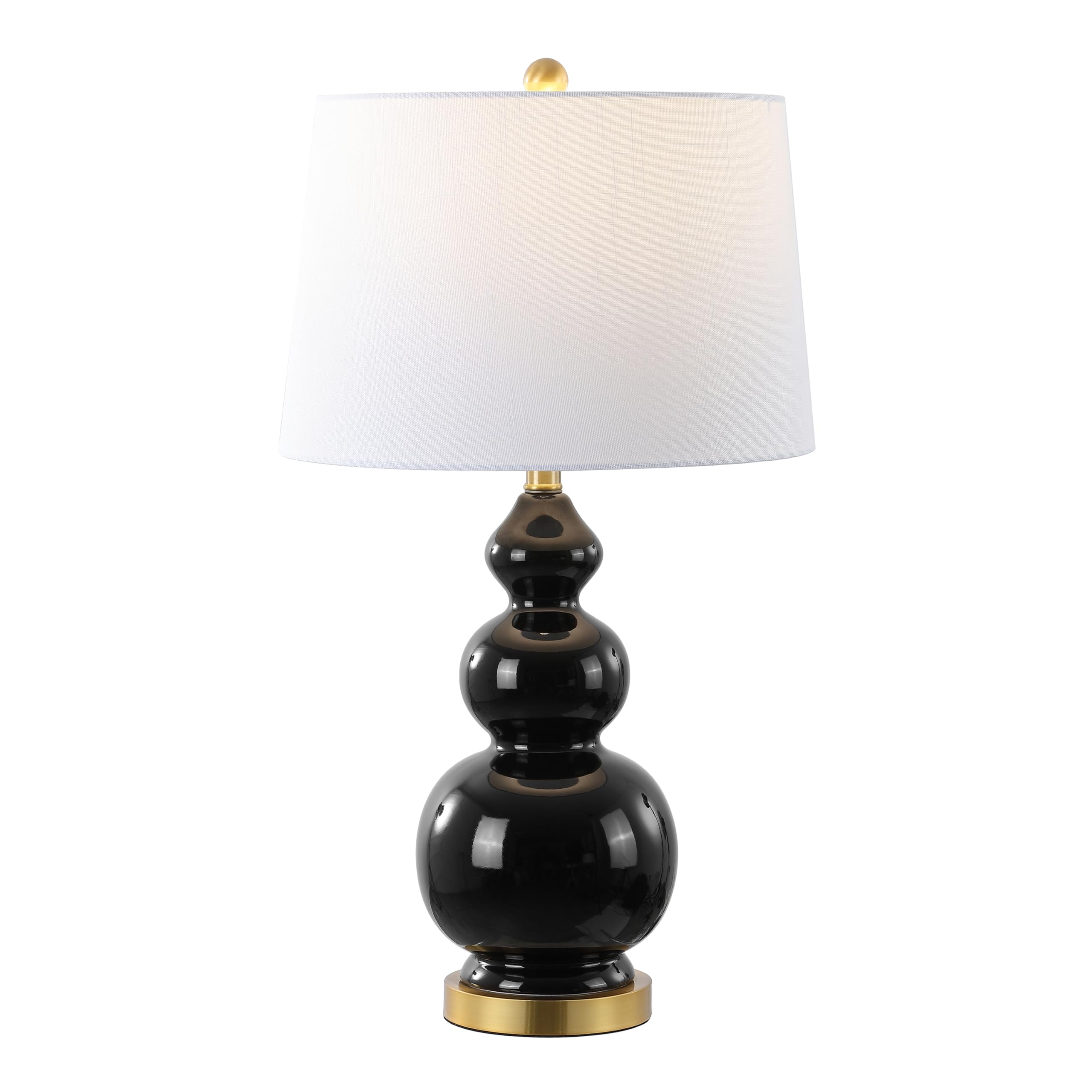 JYL4023C Bowen 27.5" Contemporary Transitional Ceramic Gourd LED Table Lamp
