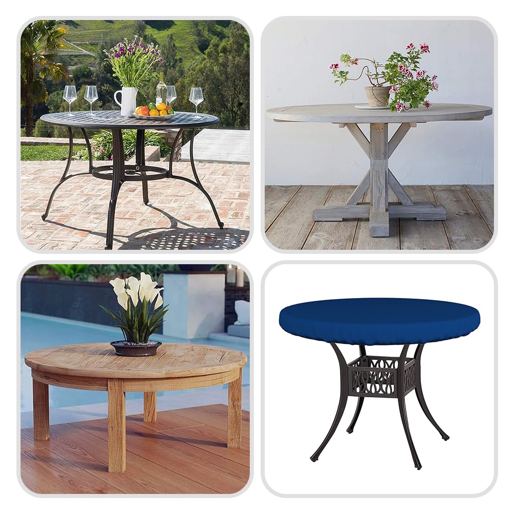 Covers & All Round Waterproof Table Cover Tablecloths 36 inch,18 oz PVC Polyester
