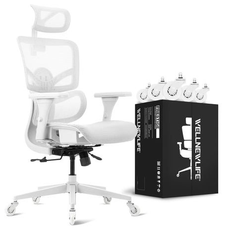 Prestige Ergonomic Office Chair - Height Adjustable Backrest Lumbar Support,