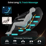 4D Massage Chair Full Body, Zero Gravity, SL Track Shiatsu Massage Recliner Chair