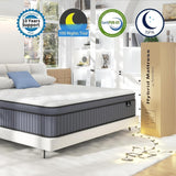 Queen Size Mattress, Upgrade Strengthen 14 Inch Firm Hybrid Queen Mattress in a Box, Mattress Queen Size With Memory Foam and Independent Pocket Springs