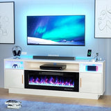 Electric Fireplace TV Stand-Led Entertainment Center-70 inch TV Stand