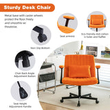Velvet Ergonomic Office Chair with Adjustable Height & Lumbar Support