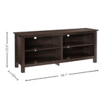 TV Stand Storage Media Console for TV's up to 65 Inches 58" with 4 Storage Shelves