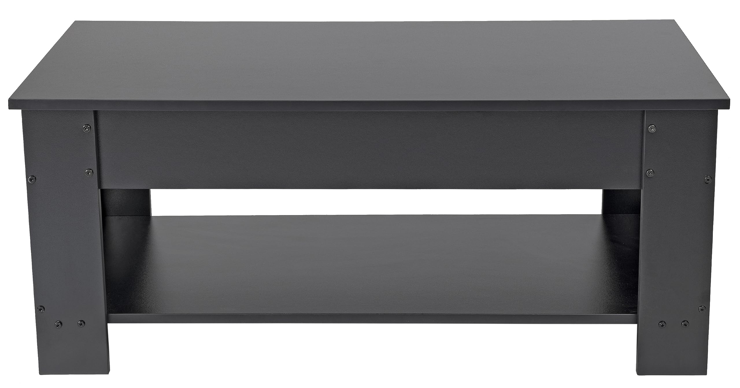 Lift Top Coffee Table with Hidden Compartment and Storage Shelf, 19"D x 37.5"W x 22"H
