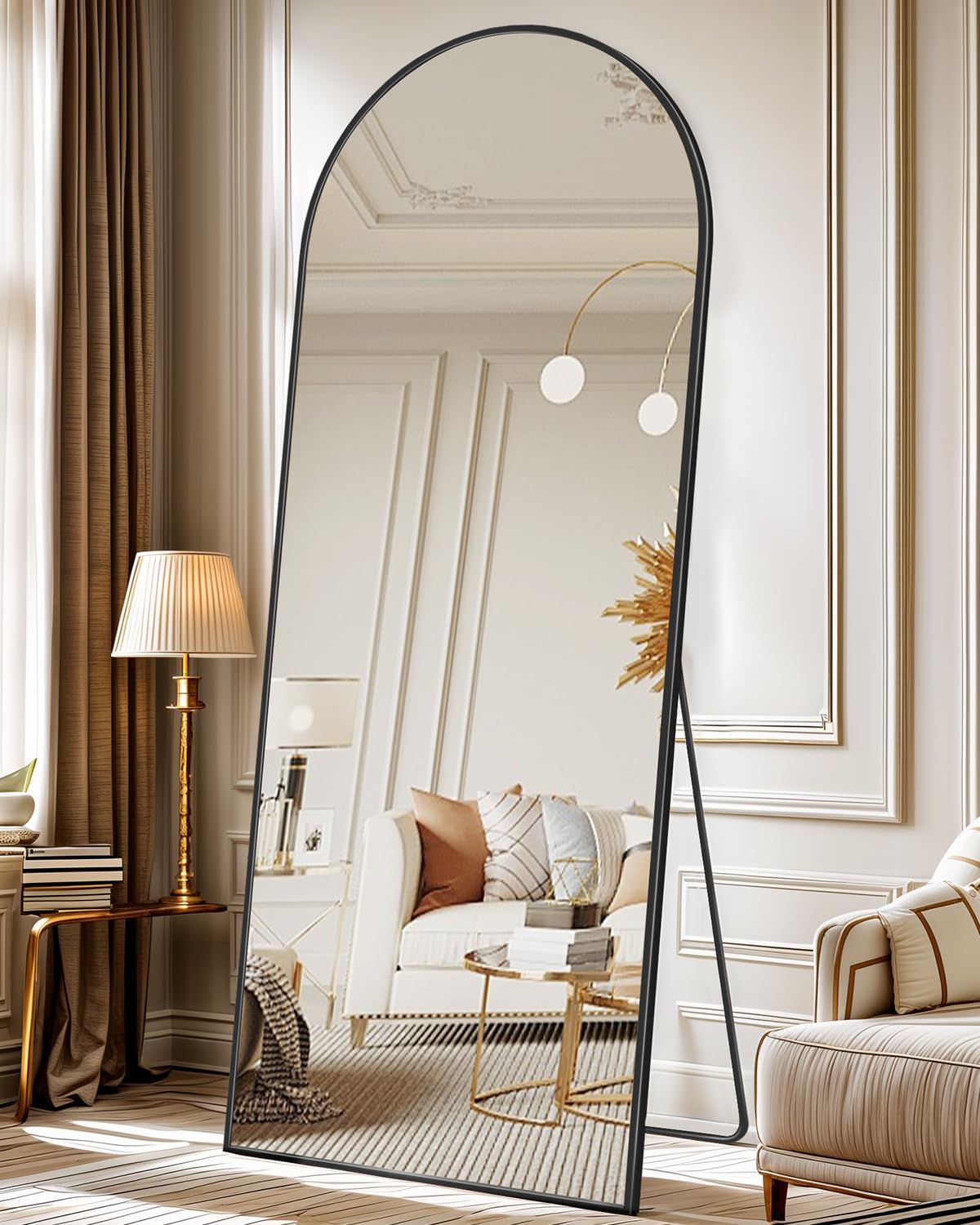 Arched Floor Mirror, Glassless Mirror Full Length