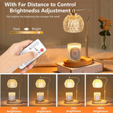 Candle Warmer Lamp with 3 Bulbs,Electric Candle Lamp Warmer with 2-8Hours Timer