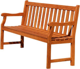 Atlantic Red Brown 5Ft Slatted Eucalyptus Wooden Garden