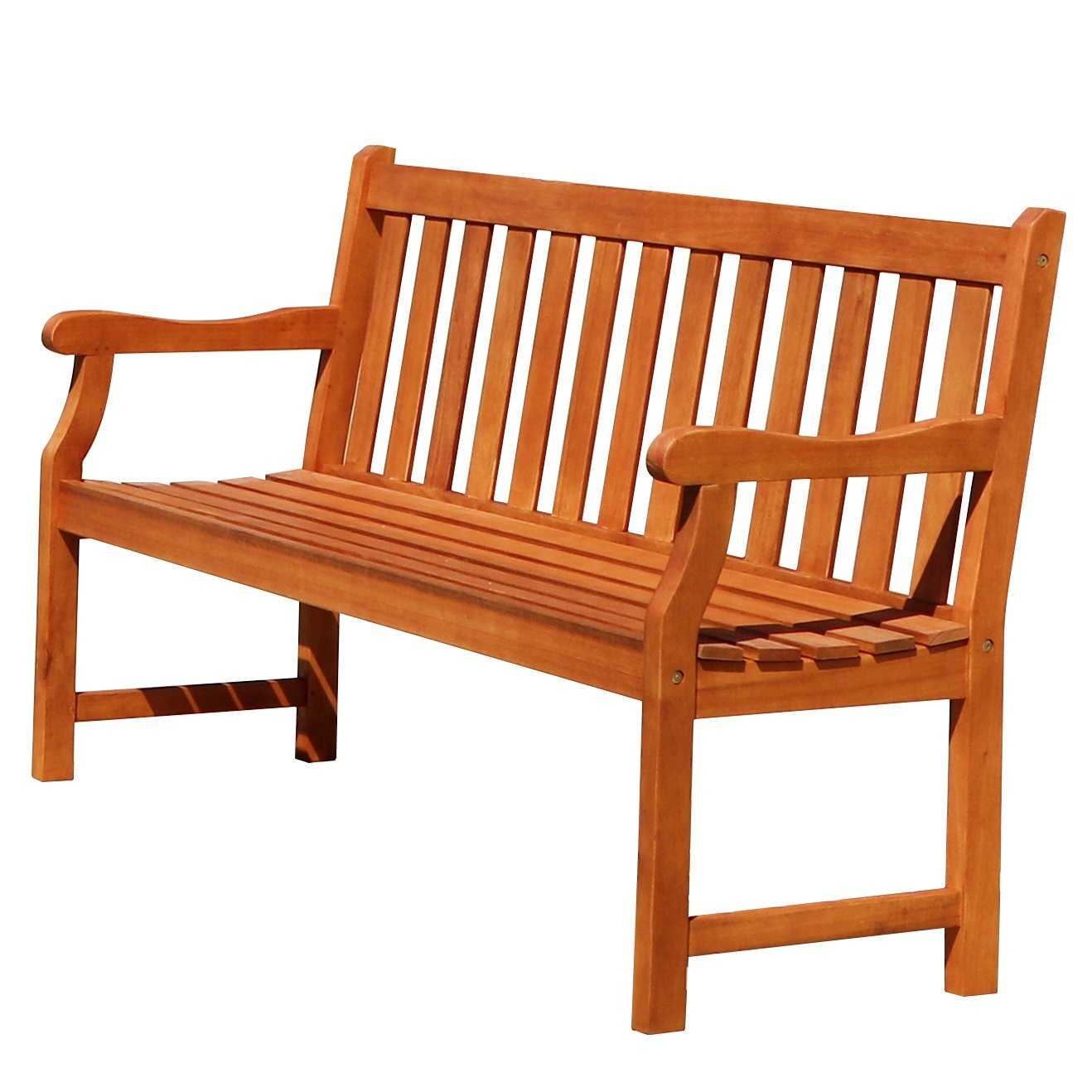 Atlantic Red Brown 5Ft Slatted Eucalyptus Wooden Garden