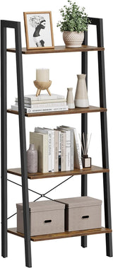 Ladder Shelf, 4-Tier Bookshelf, Storage Rack