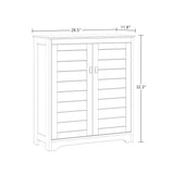 Brookfield Bathroom Storage Cabinet with 2 Shutter Style Doors with Adjustable Shelves
