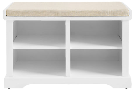 Crosley Furniture Anderson Entryway Storage Bench, White