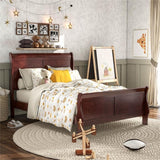 Transitional Solid Wood Full Bed in Cherry