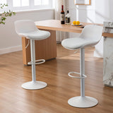 Bar Stools Set of 2, Modern Counter Height Bar Stools with Back and Soft Padded Seat