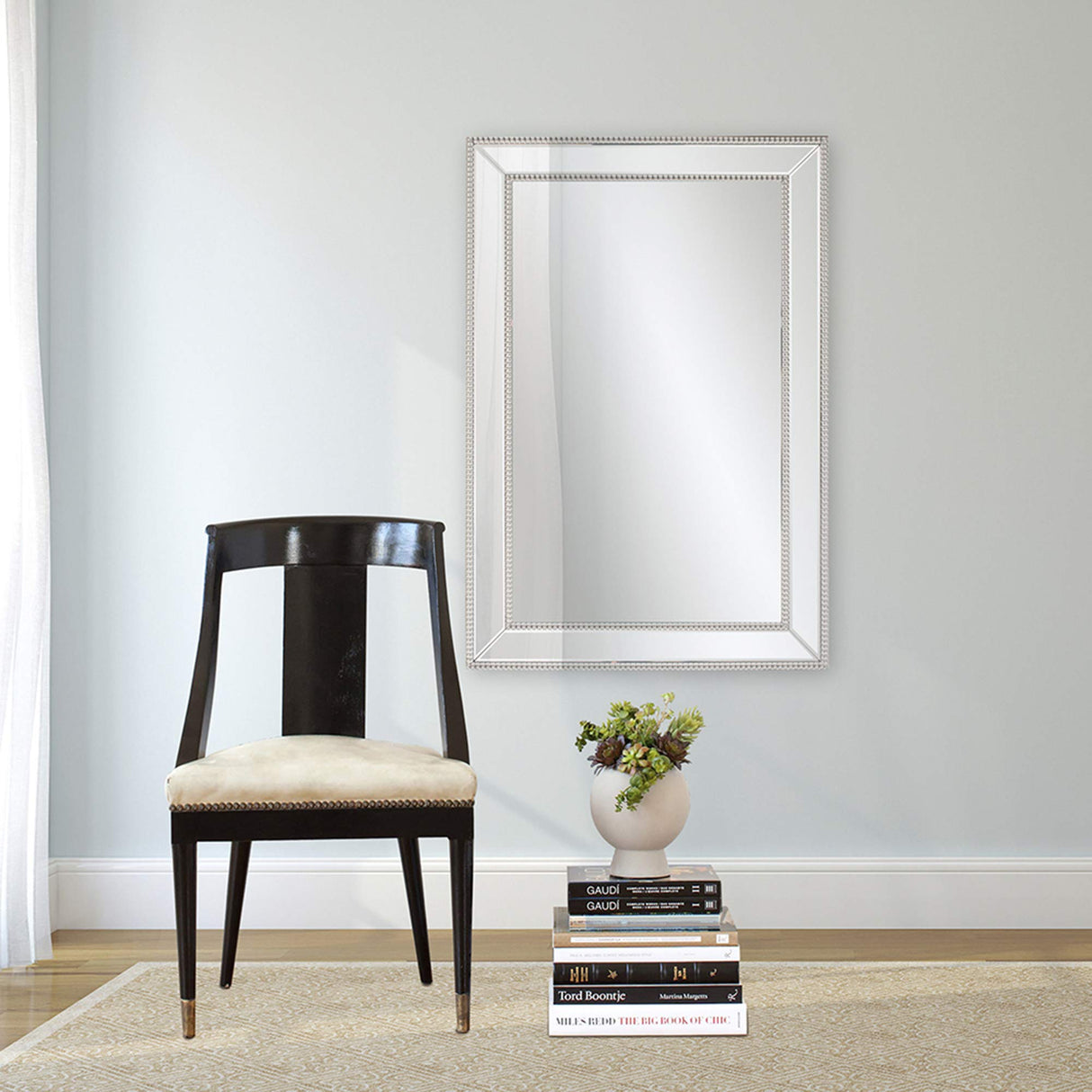 99183 Gemma Mirror Mirrored, 47"H x 31"W x 1"D