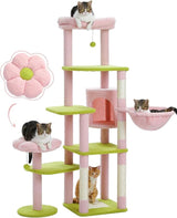 Cactus Cat Tree, Tall Cat Tree for Large Cat, Multi-Level Cat Tower