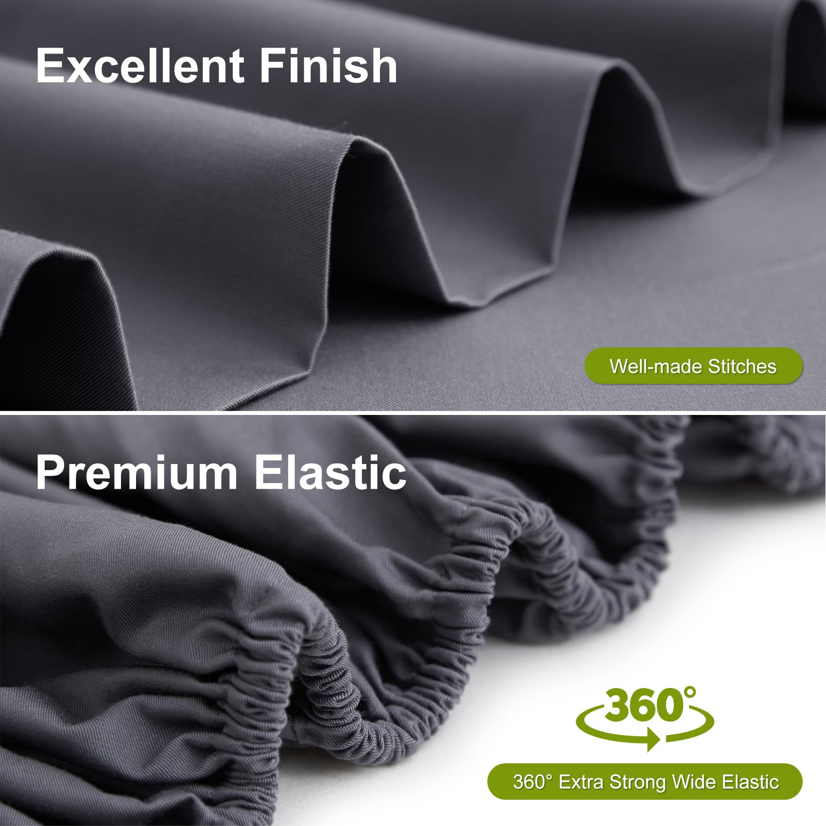 Deep Pocket Queen Sheets, Rayon Derived from Bamboo, Extra Deep Pocket up to