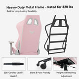 Gaming Chair with 4D Armrests - 155° Reclining High Back Ergonomic Office Chair