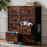 Dresser for Bedroom, Chest of Drawers, Closet Storage with 8 Drawers, Cloth Dresser