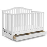 4-in-1 Convertible Crib with Drawer Combo (White) – GREENGUARD Gold